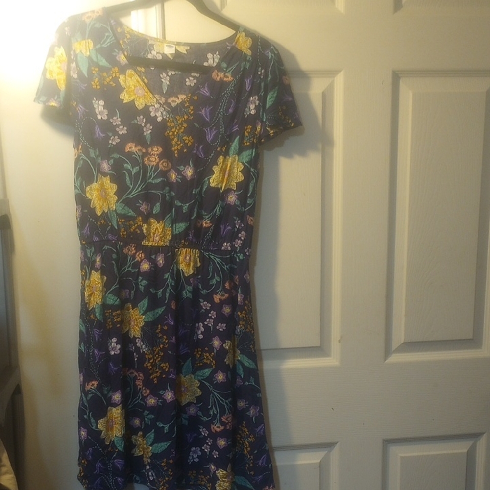 Old Navy Purple Floral Mini Dress